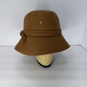 Conte of Florence Hat Wool Women Size 57 Felt Cloche Cap Italy Sample Outdoor